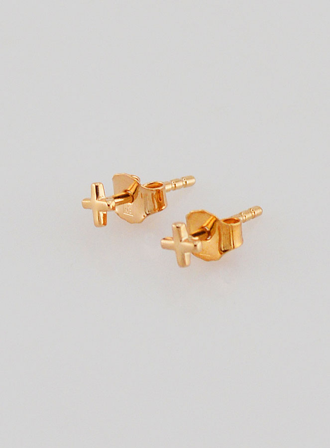 Boucles d'Oreilles Croix Carrée (pic 1)