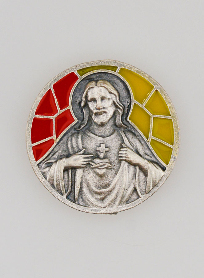 Plaque Auto Magnet - Sacré Coeur de Jésus (pic 1)