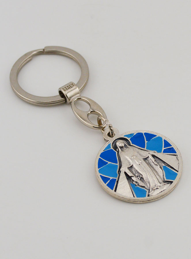 Porte-clés Émail Vierge Miraculeuse (pic 3)