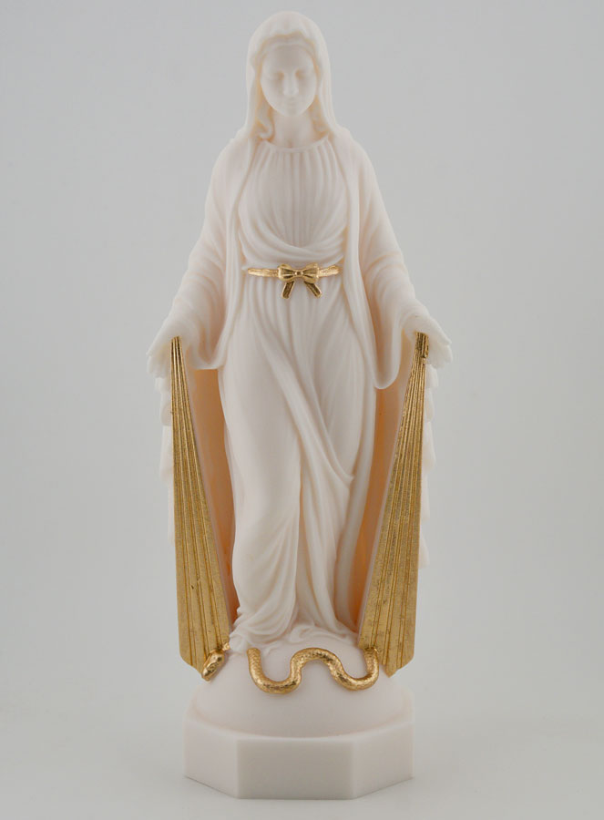 Statue Vierge Miraculeuse aux Rayons Dorés - 23 cm (pic 1)