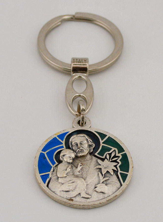 Porte-clés Émail Saint Joseph (pic 2)