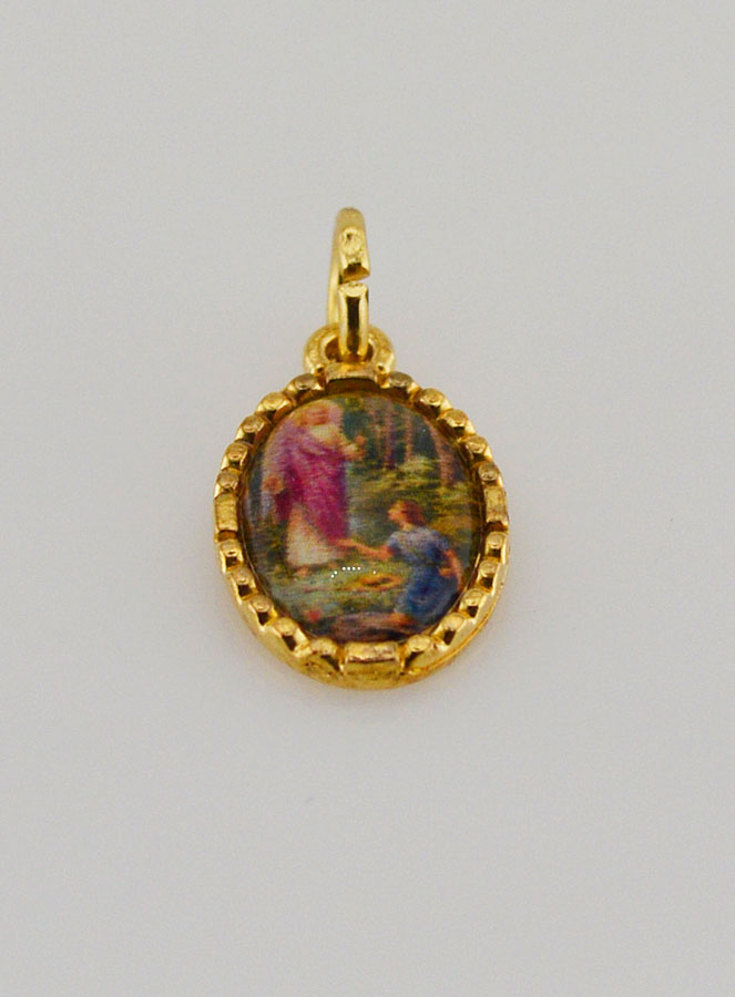 Médaille Bord Torsadé 15mm - Saint Raphaël Archange (pic 2)