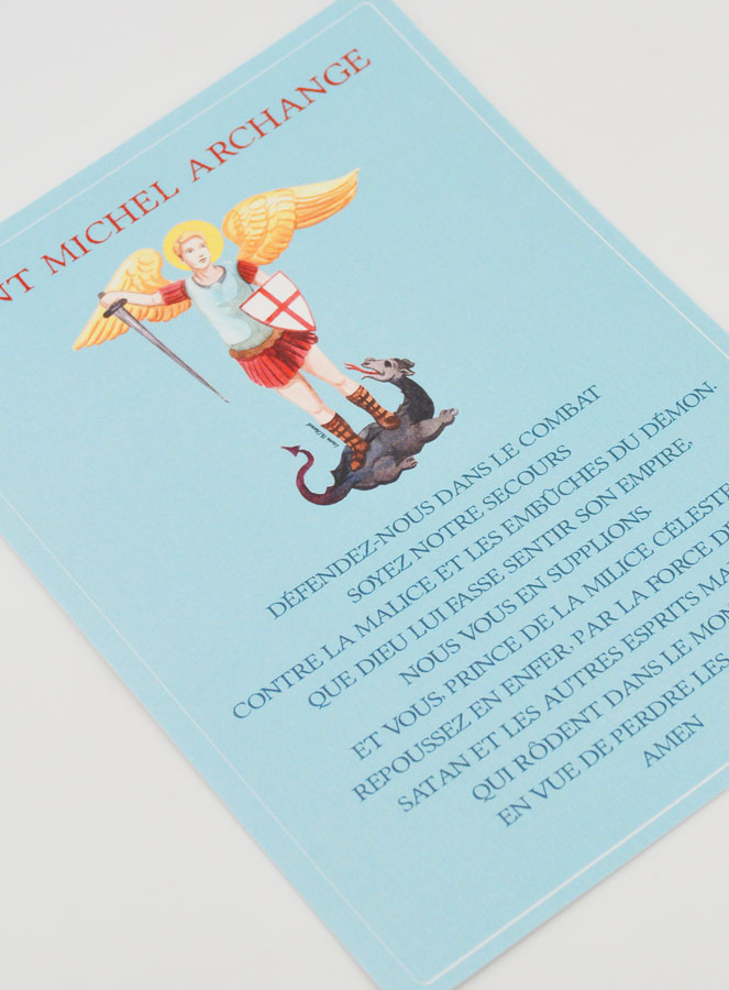 Carte de Prière Grand Format - Saint Michel Archange (pic 3)