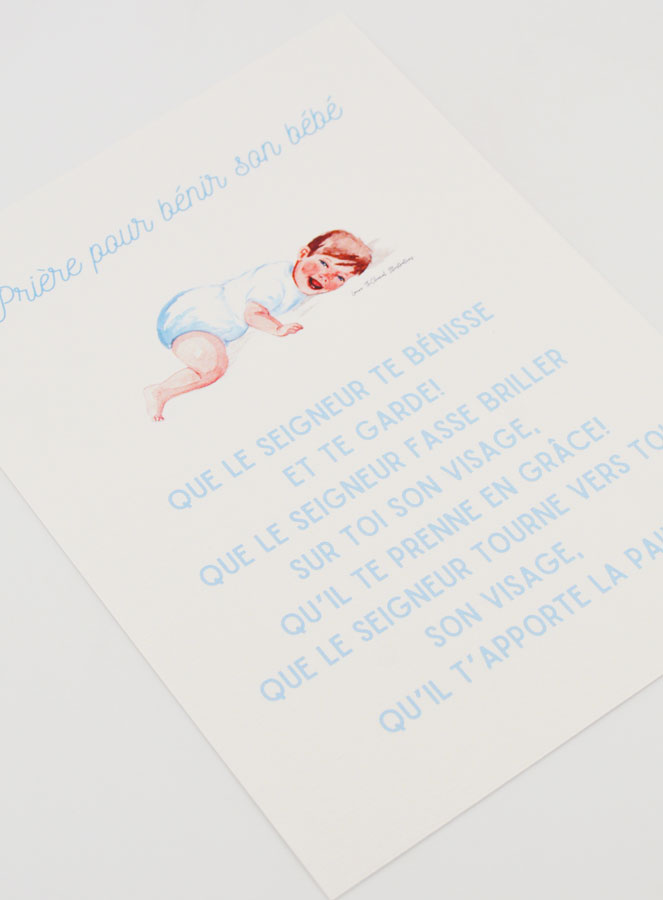 Carte de Prière Grand Format - Pour Bénir son Bébé (pic 3)