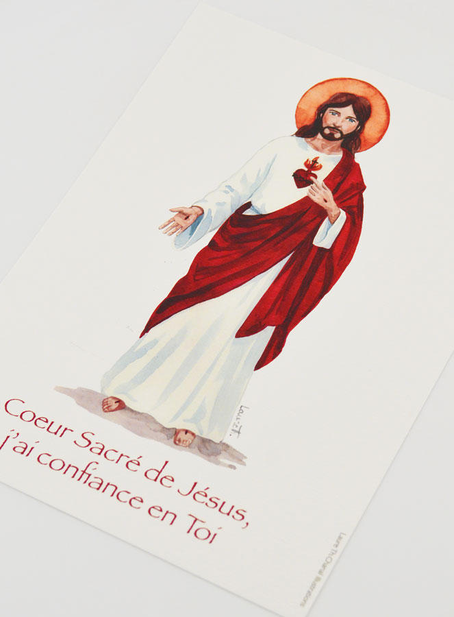 Carte de Prière Grand Format - Prière du Sacré Coeur (pic 4)