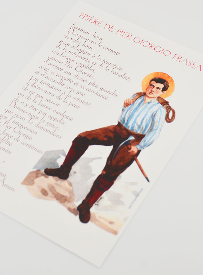 Carte de Prière Grand Format - Pier Giorgio Frassati (pic 4)