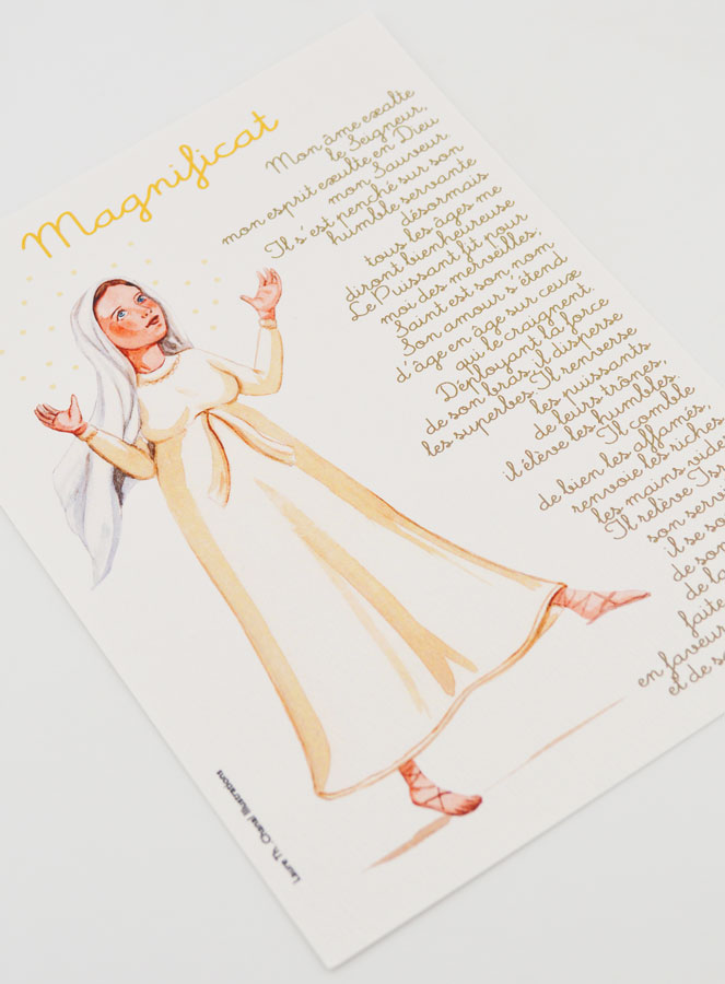 Carte de Prière Grand Format - Prière du Magnificat (pic 3)