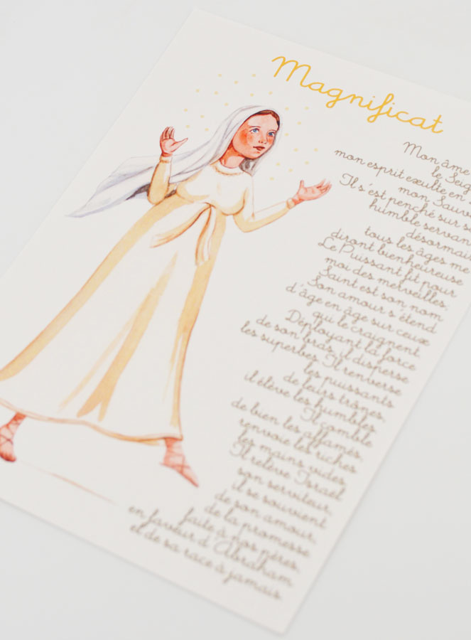 Carte de Prière Grand Format - Prière du Magnificat (pic 4)