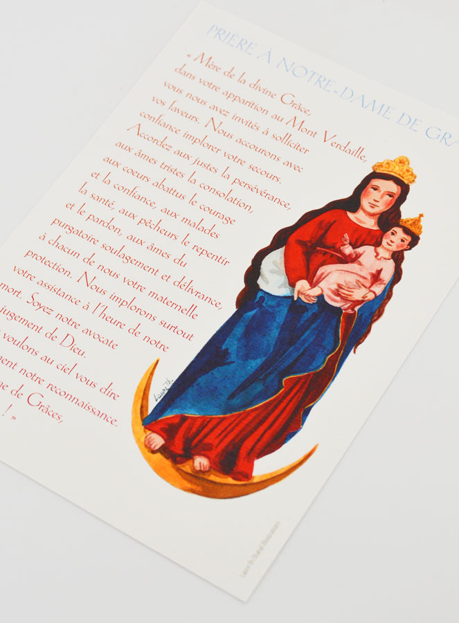 Carte de Prière Grand Format - Notre Dame des Grâces (pic 4)