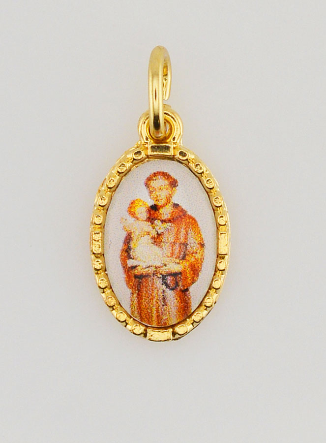Médaille Bord Torsadé 15mm - Saint Antoine (pic 1)