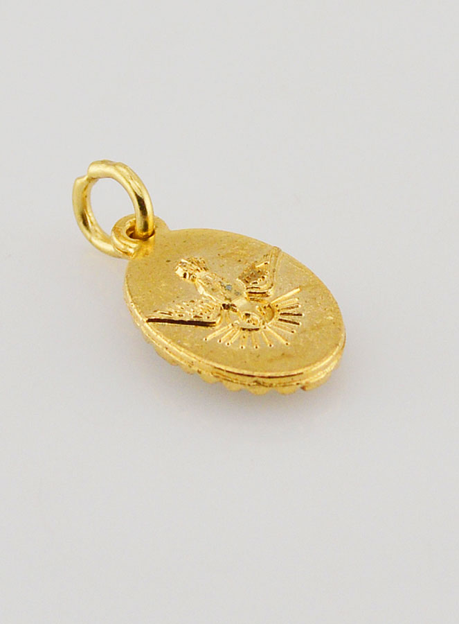 Médaille Bord Torsadé 15mm - Notre Dame de Fatima (pic 4)