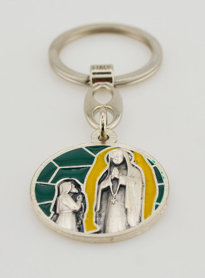 Porte-clés Émail Apparitions de Lourdes (pic 2)