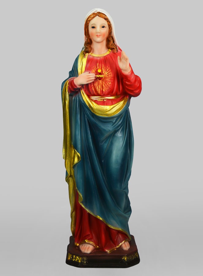 Statue Sacré-Coeur de Marie - 40cm (pic 1)