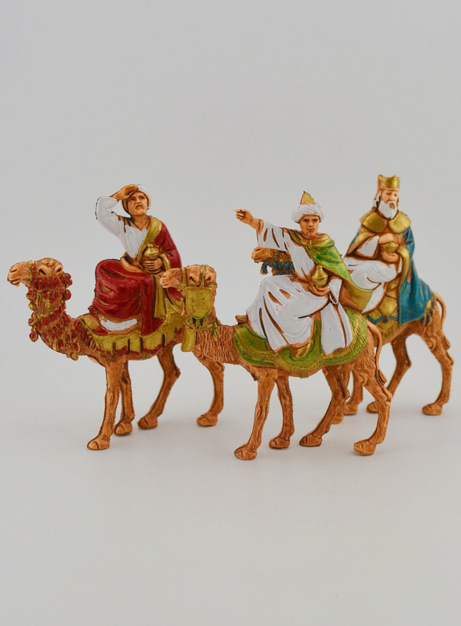 Santons Rois Mages sur Chameau - 6 cm (pic 1)