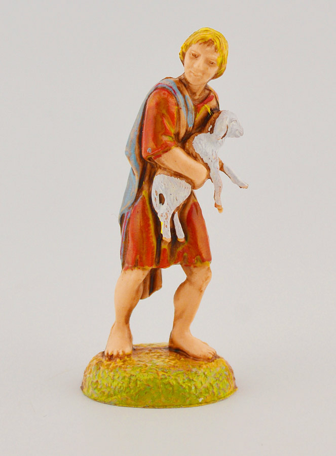 Santon Berger Portant sa Brebis - 6 cm (pic 1)