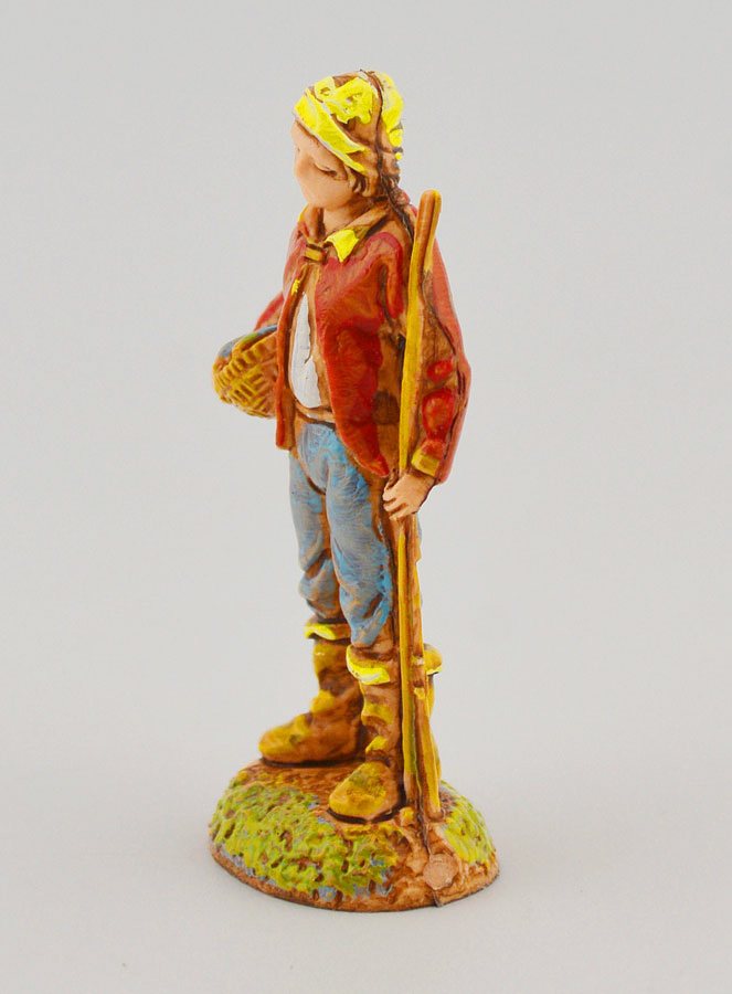 Santon Pêcheur et sa Pêche - 6 cm (pic 2)