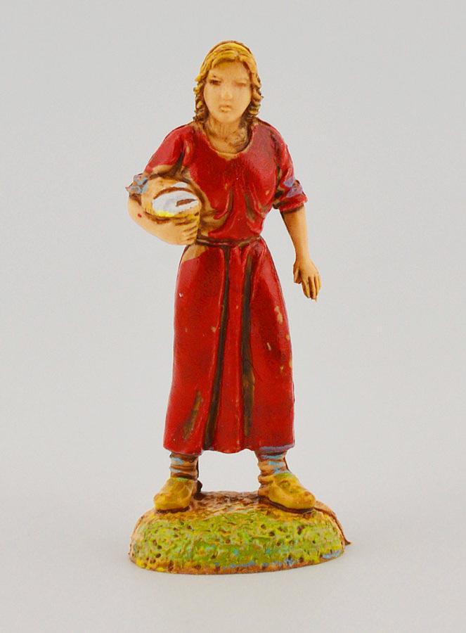 Santon Femme avec Panier - 6 cm (pic 1)
