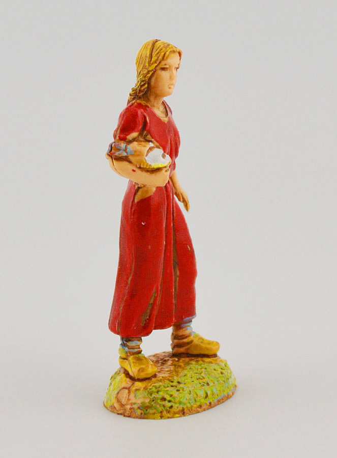 Santon Femme avec Panier - 6 cm (pic 3)