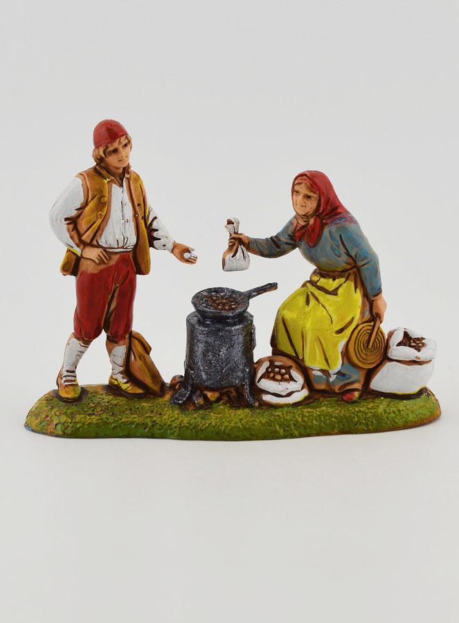 Santon Marchande de Marrons - Hauteur 6 cm (pic 1)