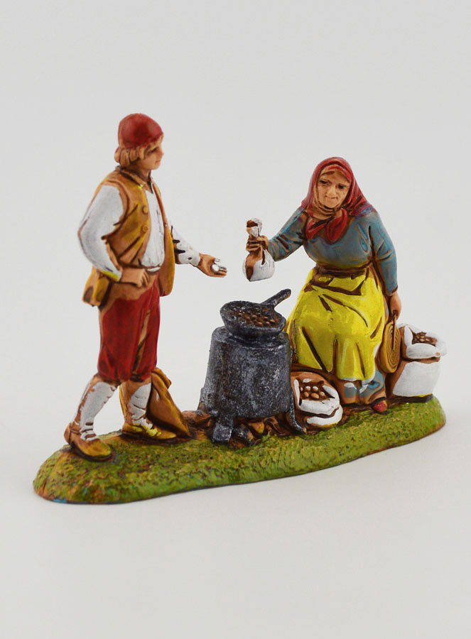 Santon Marchande de Marrons - Hauteur 6 cm (pic 3)