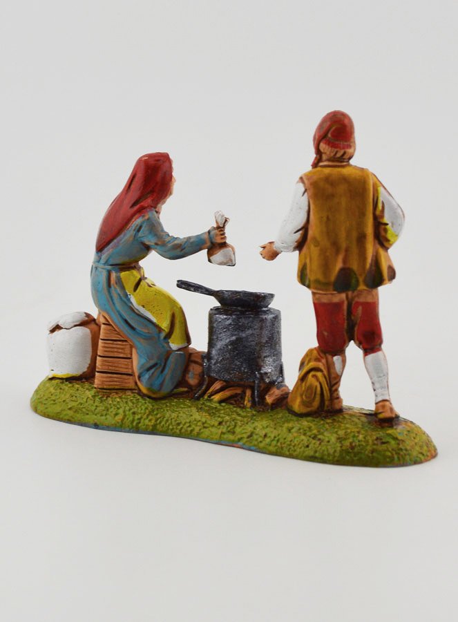 Santon Marchande de Marrons - Hauteur 6 cm (pic 4)