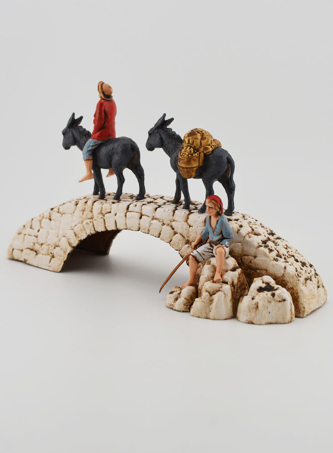 Santon Ânes sur Pont - Hauteur 6 cm (pic 2)