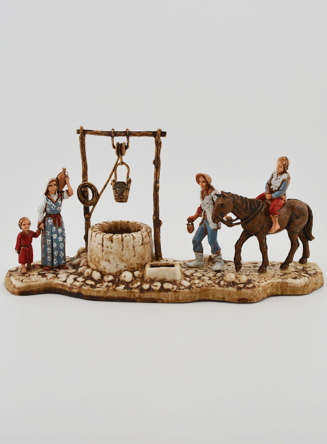 Santon Scène du Puits - 6 cm (pic 1)