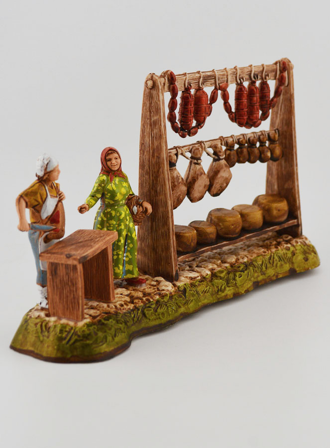 Santon - Charcutier et son Étal - 6cm (pic 3)