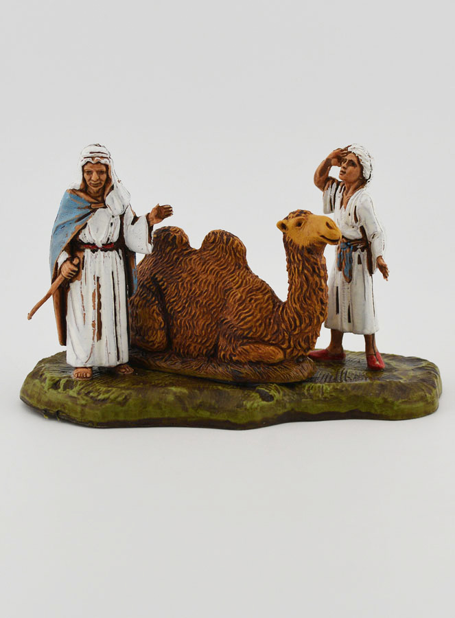Santon Chameliers et Chameau Assis - 6cm (pic 1)