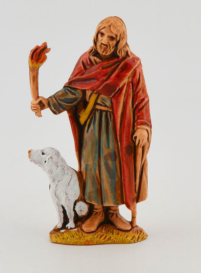 Santon Veilleur de Nuit et son Chien - 6 cm (pic 1)