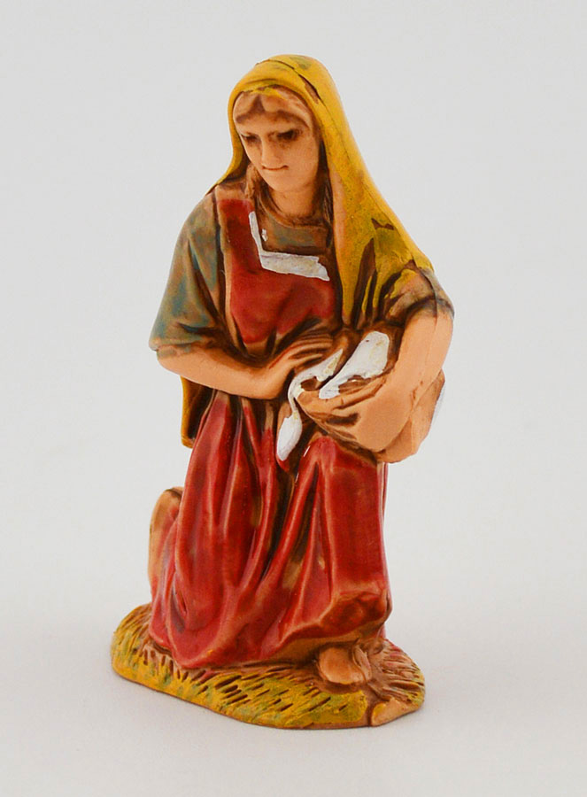 Santon Lavandière au Panier - 6 cm (pic 2)