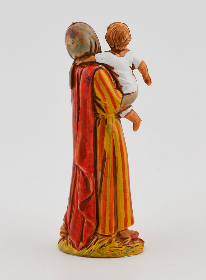 Santon Femme Portant son Enfant - 6 cm (pic 4)