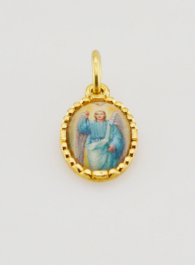 Médaille Bord Torsadé 15mm - Saint Gabriel Archange (pic 2)