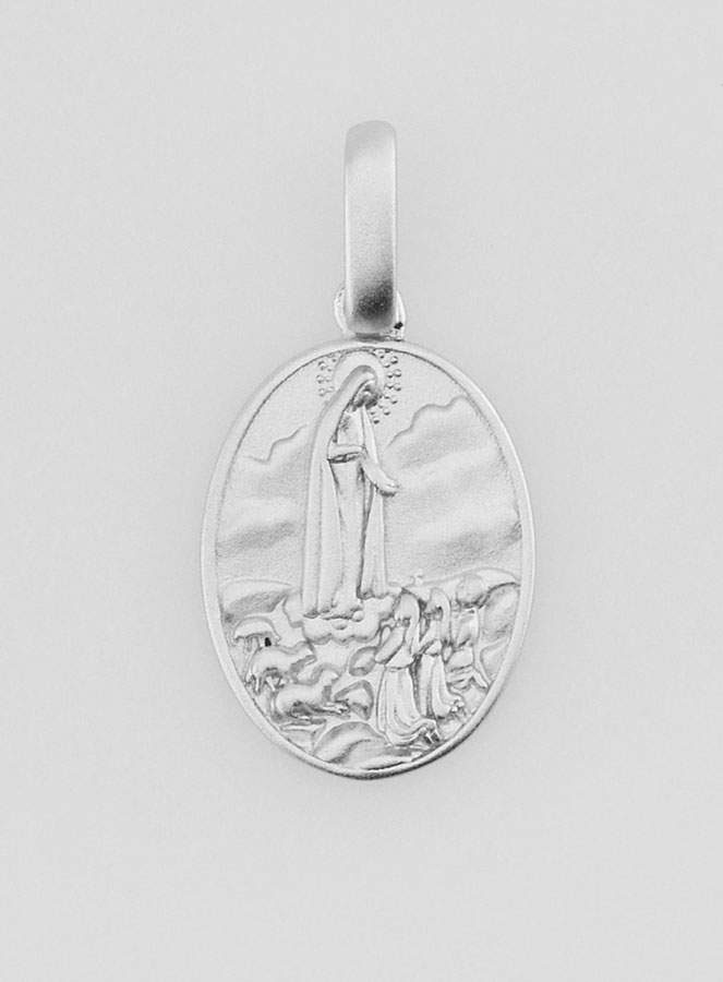 Médaille Notre Dame de Fatima en Argent - 16mm (pic 1)