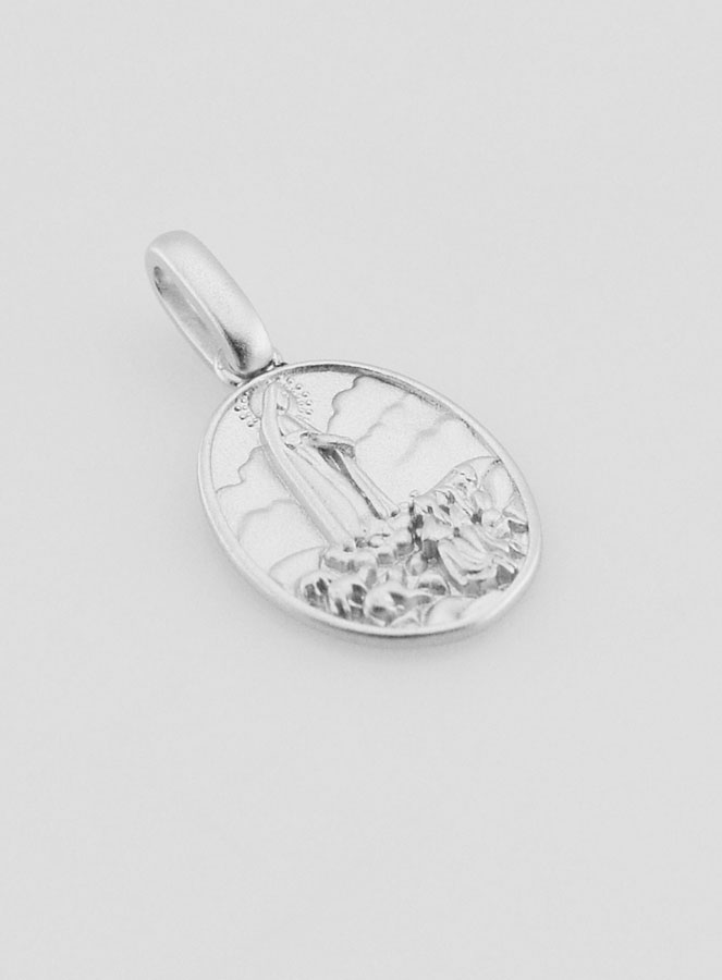 Médaille Notre Dame de Fatima en Argent - 16mm (pic 3)