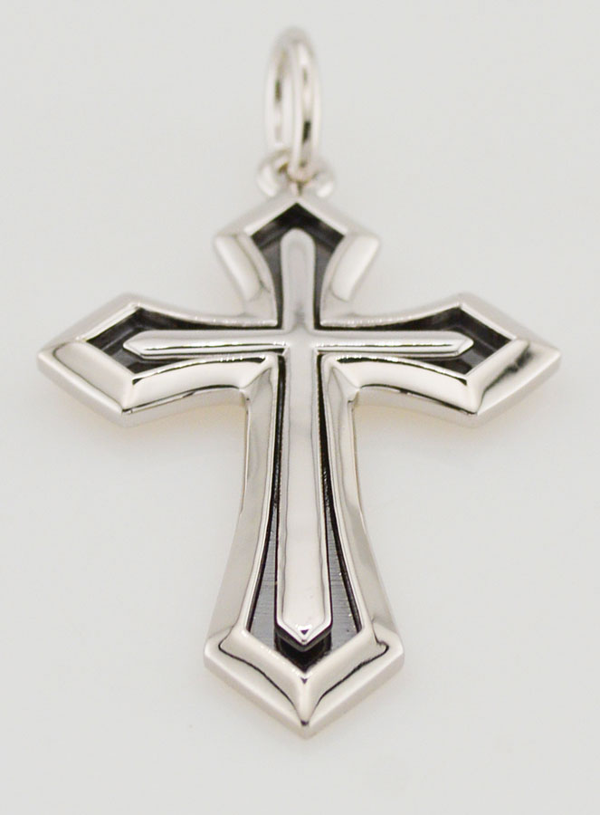 Pendentif Croix Gothique - 4cm (pic 2)