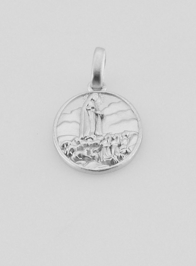 Médaille Notre Dame de Fatima en Argent - 15mm (pic 2)