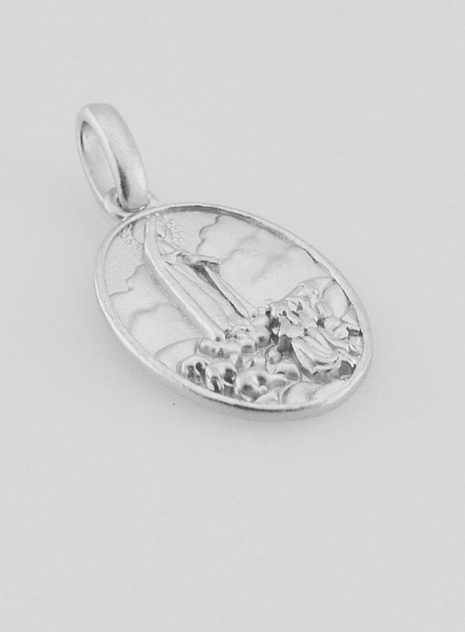 Médaille Notre Dame de Fatima en Argent - 15mm (pic 3)