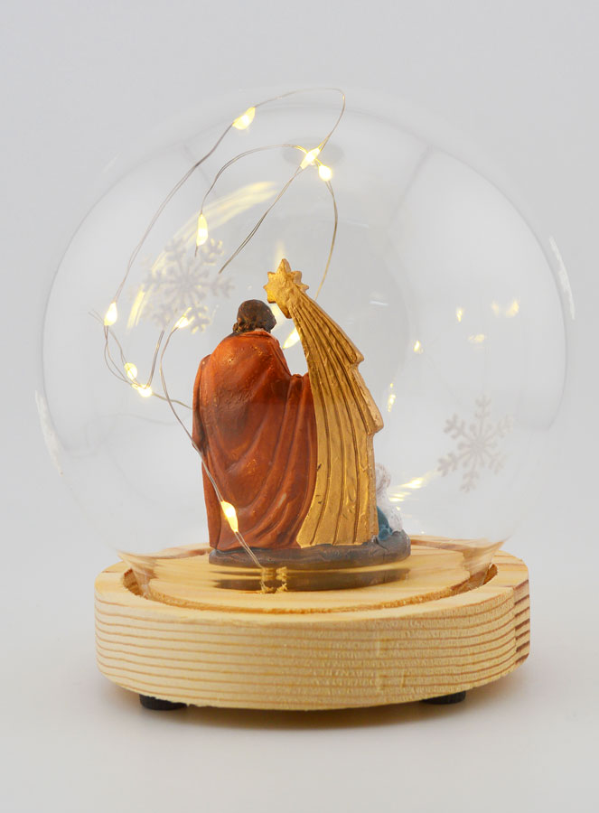 Boule de Noël Lumineuse Nativité sur Socle (pic 4)