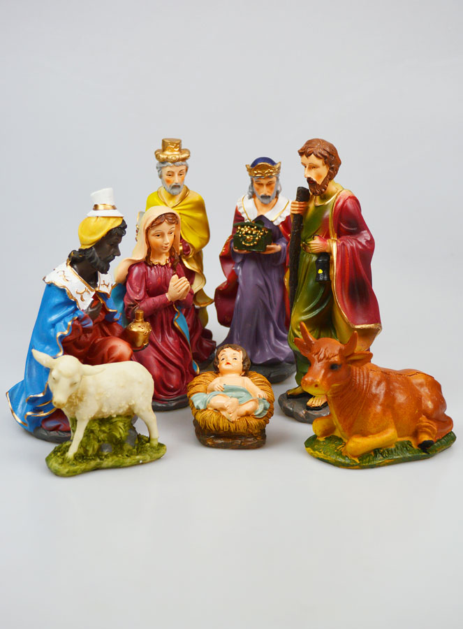 Crèche de Noël 8 Santons - 20cm (pic 1)