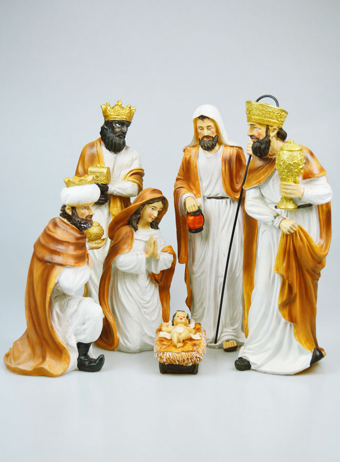 Crèche de Noël 6 Santons - 33cm (pic 1)