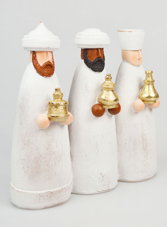 Crèche de Noël 3 Rois Mages - 22cm (pic 2)