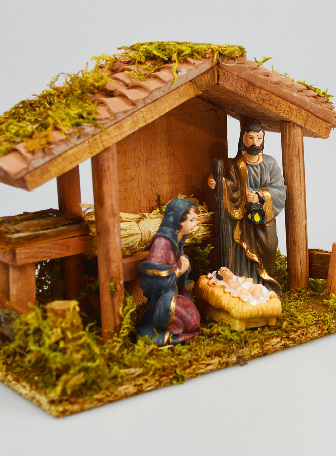 Crèche de Noël Nativité Scène 3 Santons - 20cm (pic 4)