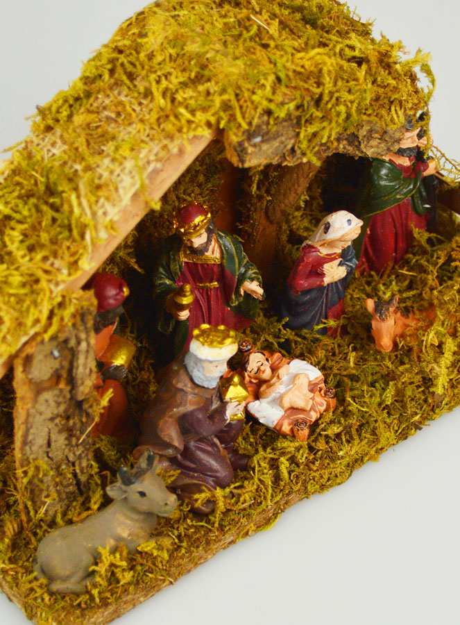 Crèche de Noël Lumineuse 7 Santons - 20cm (pic 3)