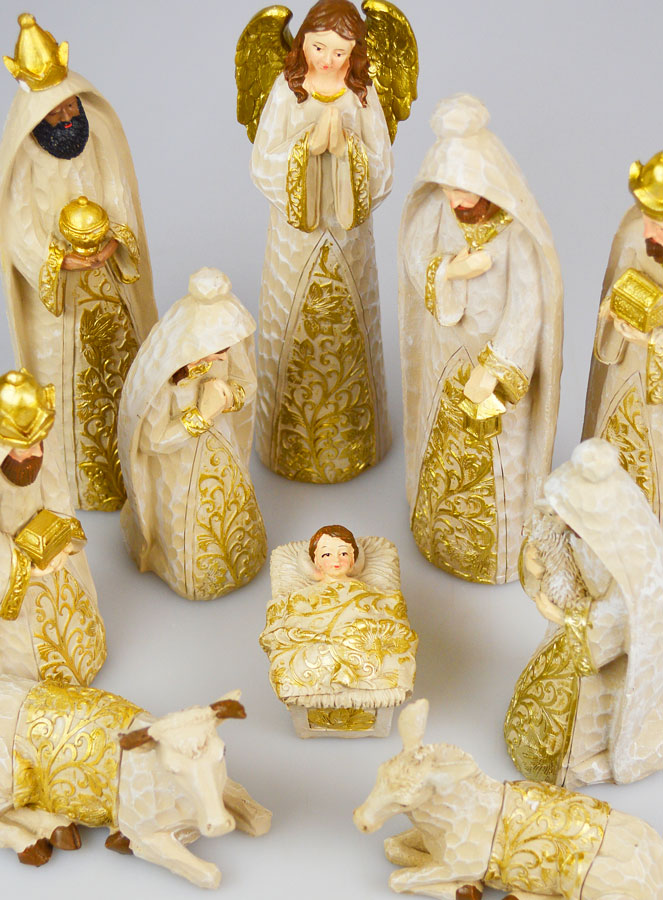 Crèche de Noël 10 Santons - 20cm (pic 2)