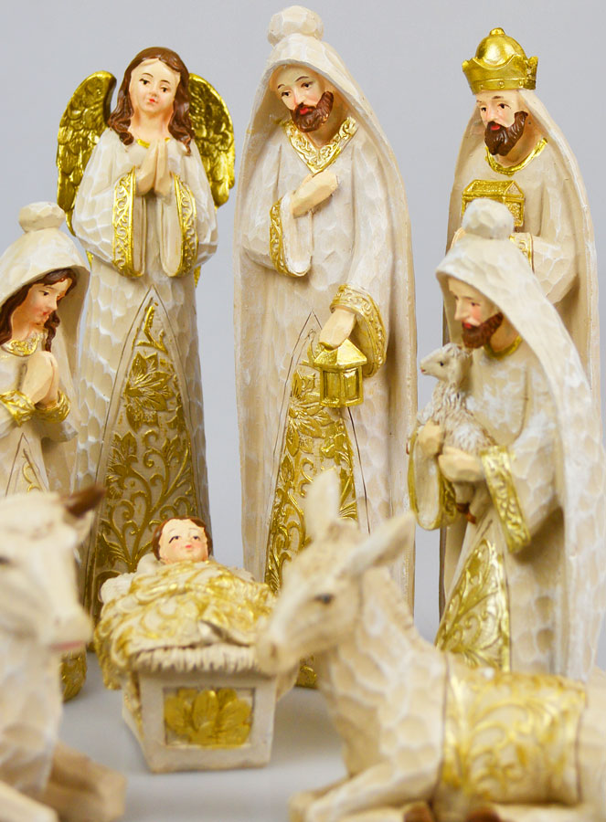 Crèche de Noël 10 Santons - 20cm (pic 4)