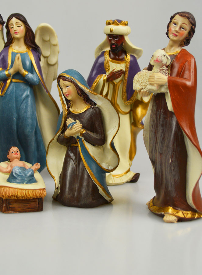 Crèche de Noël 8 Santons - 16cm (pic 4)