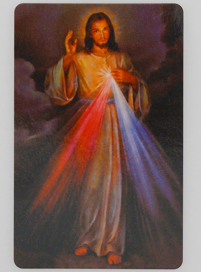 Carte de prière Jésus-Christ Miséricordieux (pic 1)