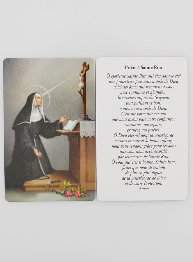 Carte de prière Sainte Rita (pic 3)