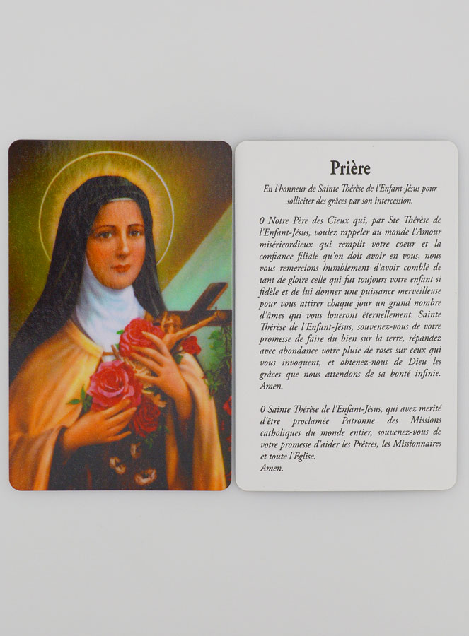 Carte de prière Sainte Thérèse (pic 3)